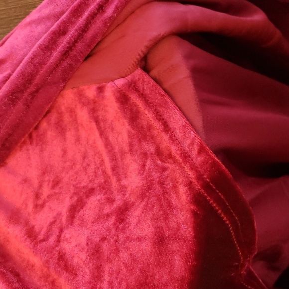 TINSTREE One Shoulder Velvet Bodycon Ruched Cocktail Party Dress Wine Red Size M - Picture 11 of 13